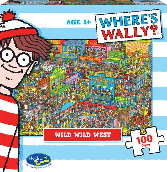 100 Piece Puzzle Where's Wally? Wild Wild West
