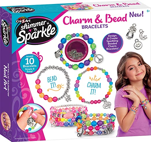 Shimmer and Sparkle Charm and Bead Bracelets