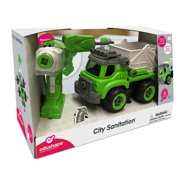 Recycle truck remote control Build it Edushape