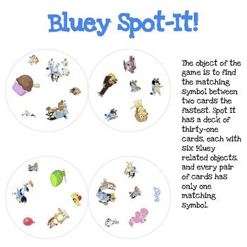 bluey Spot it