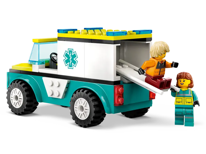 LEGO CITY Emergency Ambulance and Snowboarder 60403