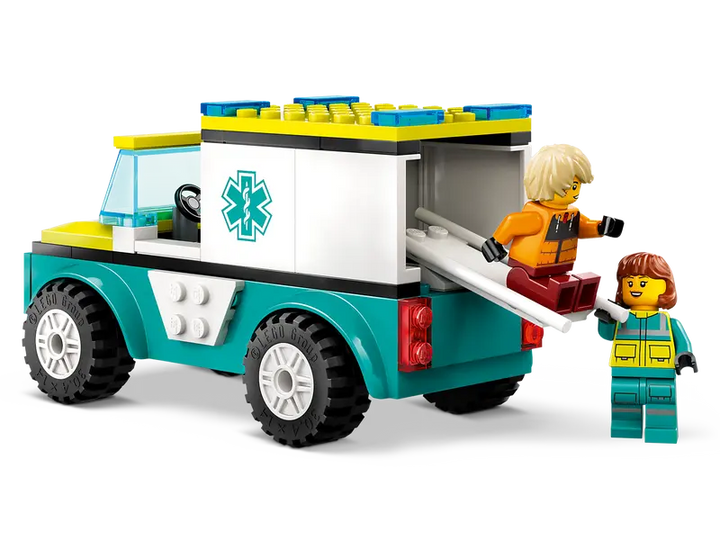 LEGO CITY Emergency Ambulance and Snowboarder 60403