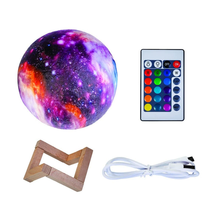 Lil' Dreamers Galaxy Moon Touch Lamp