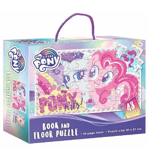My Little Pony Book and Floor Puzzle – Kidzstuffonline