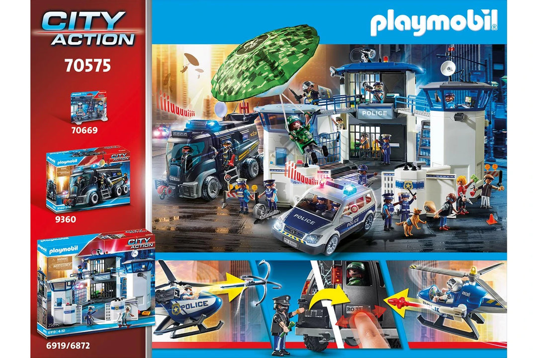 Playmobil City Action - Helicopter Pursuit with Runaway Van 70575