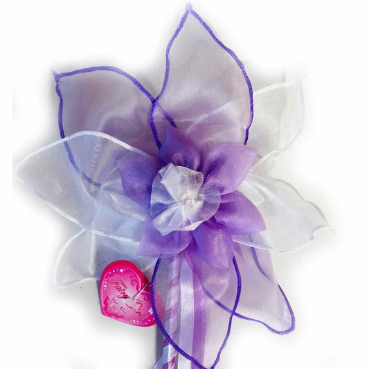Purple Rose Fairy Wand