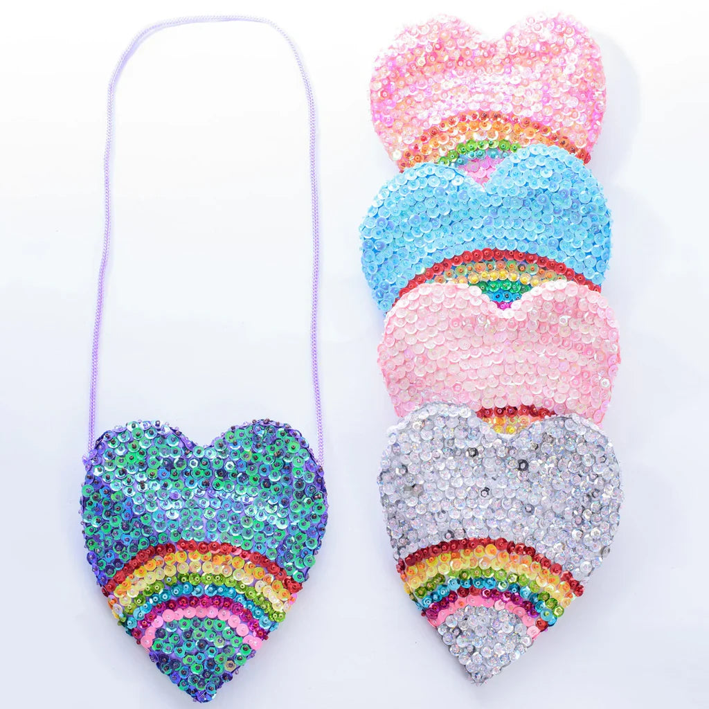 Rainbow Love Sequin Bag