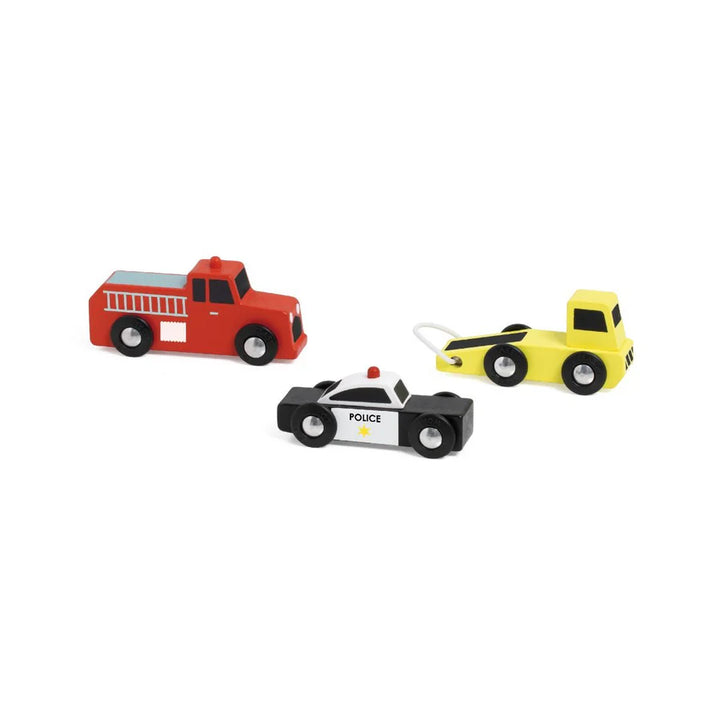 Service Vehicles Wooden 3pk - Classic World