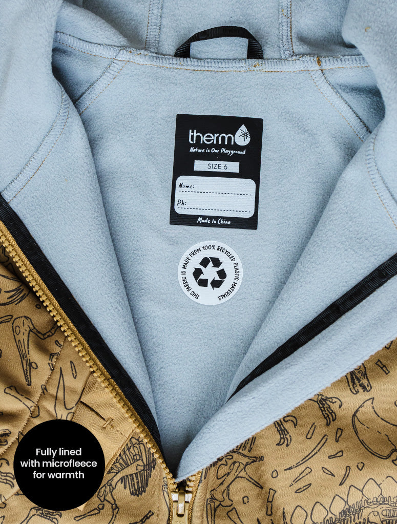 All-Weather Hoodie - Dino Bones fleece