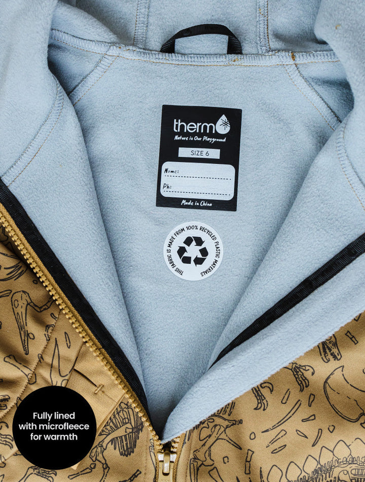 All-Weather Hoodie - Dino Bones fleece