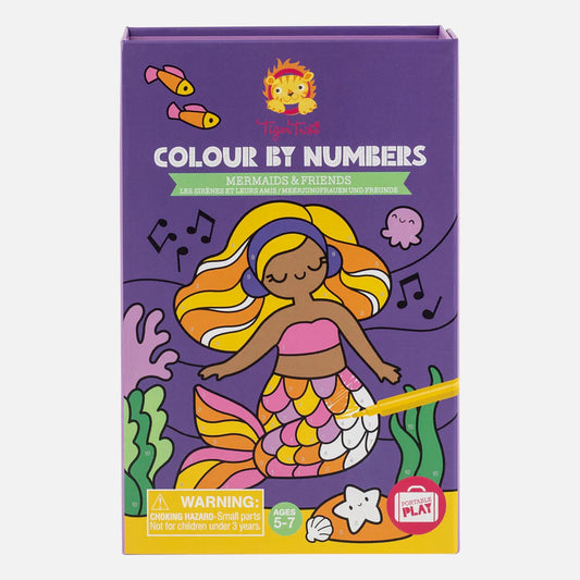 Tiger Tribe Colour By Numbers Mermaid & Friends