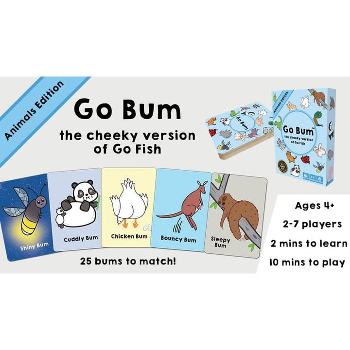 Go Bum Card Game Animals edition