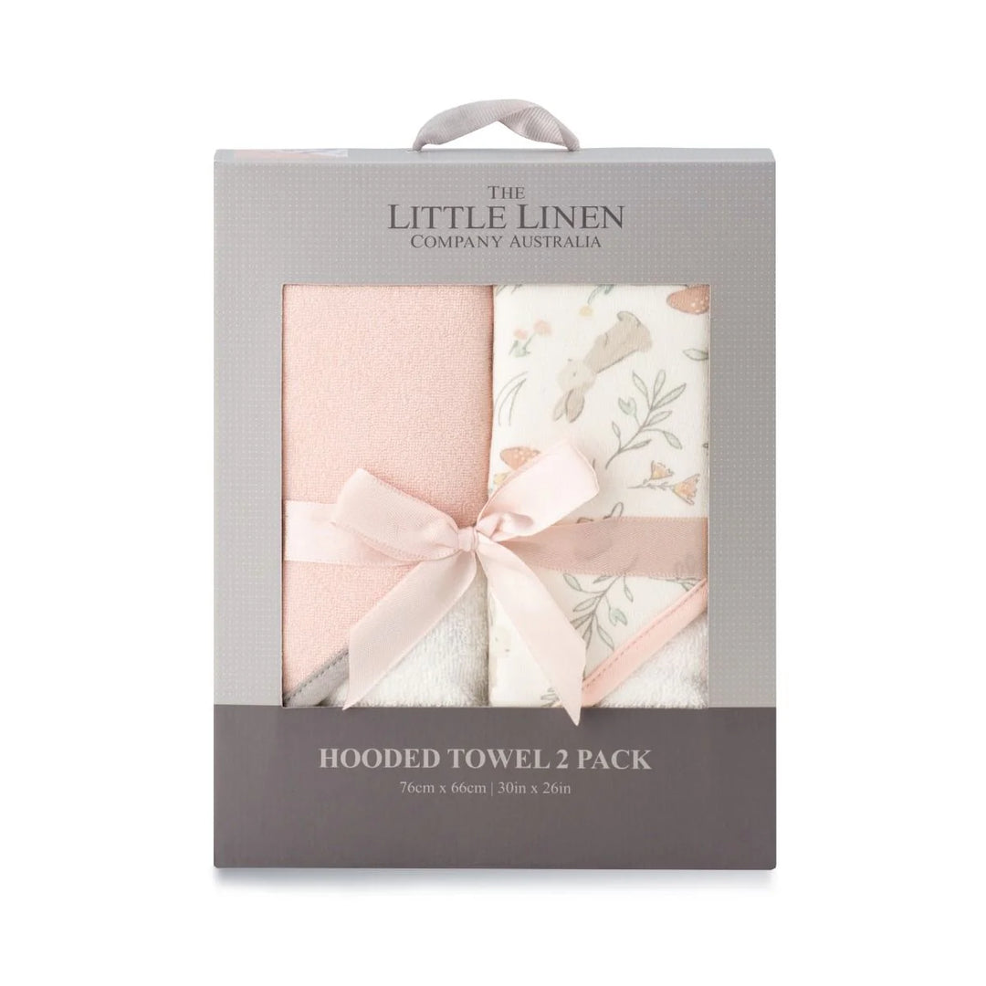 The Little Linen Company - Hooded Towel 2 Pack - Harvest Bunny