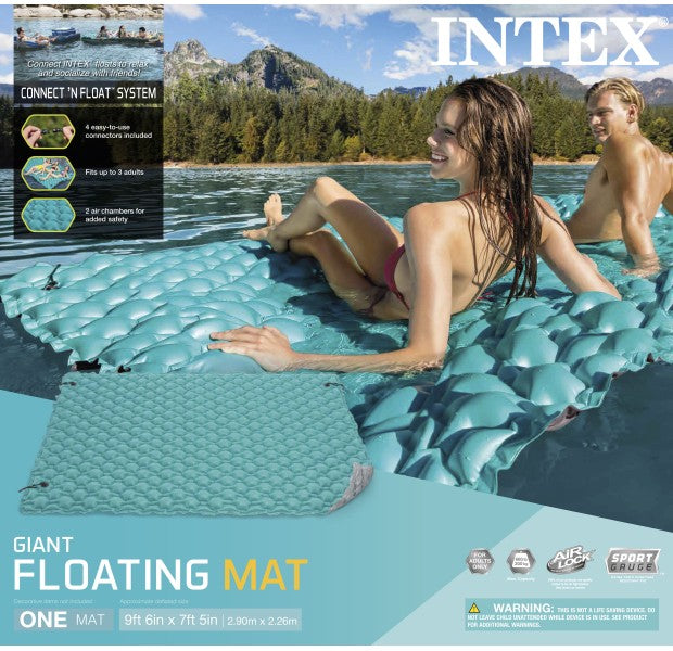 Intex giant floating deals mat