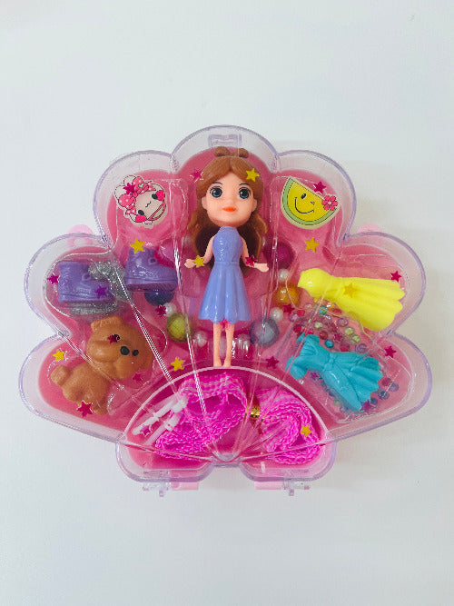 Mini doll brown hair