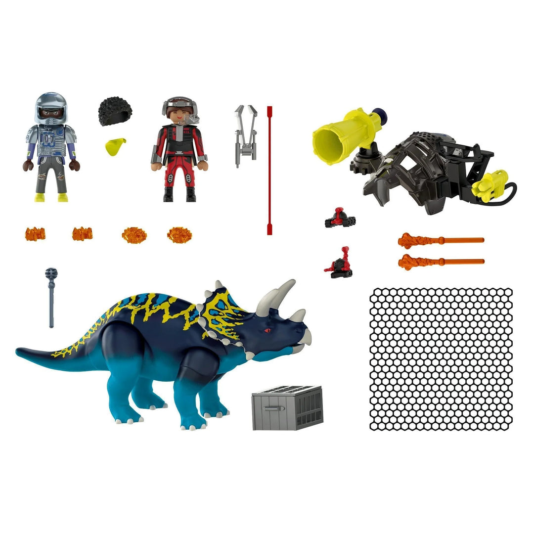 Playmobil 70627 Dino Rise Triceratops Battle for the Legendary Stones