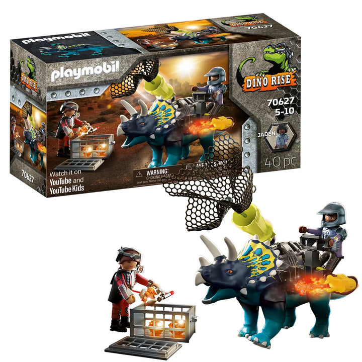 Playmobil 70627 Dino Rise Triceratops Battle for the Legendary Stones