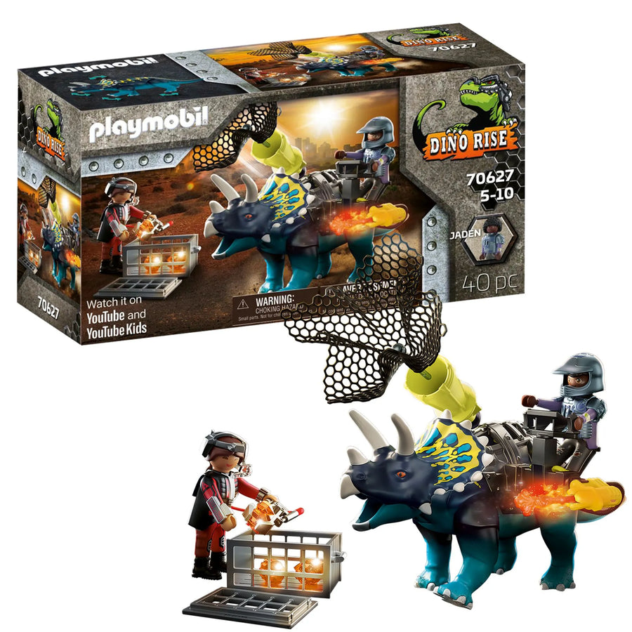 Playmobil 70627 Dino Rise Triceratops Battle for the Legendary Stones