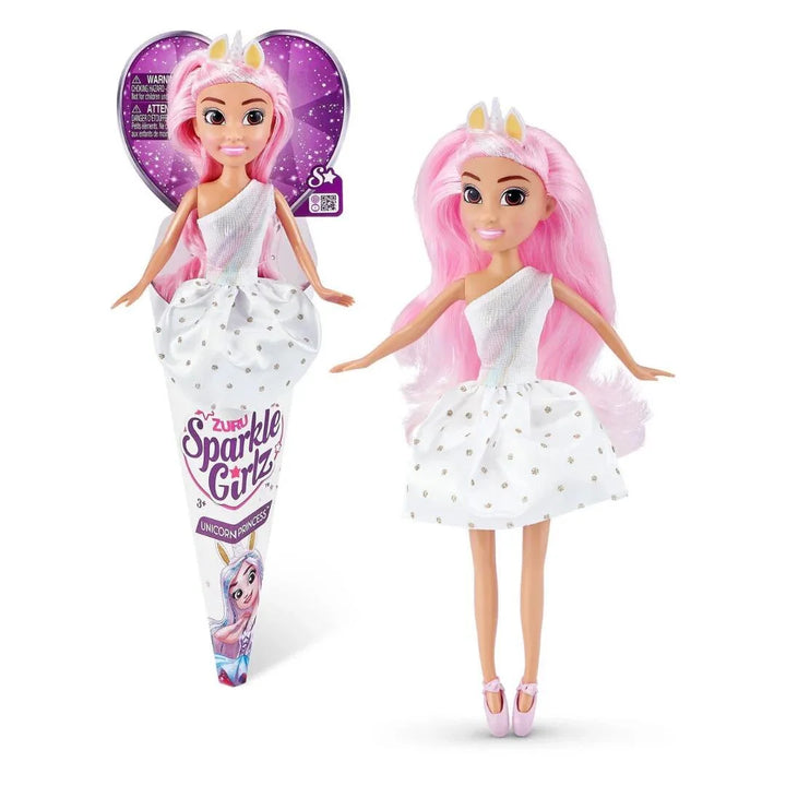 Sparkle Girlz Unicorn Princess pink hair kidzstuffonline