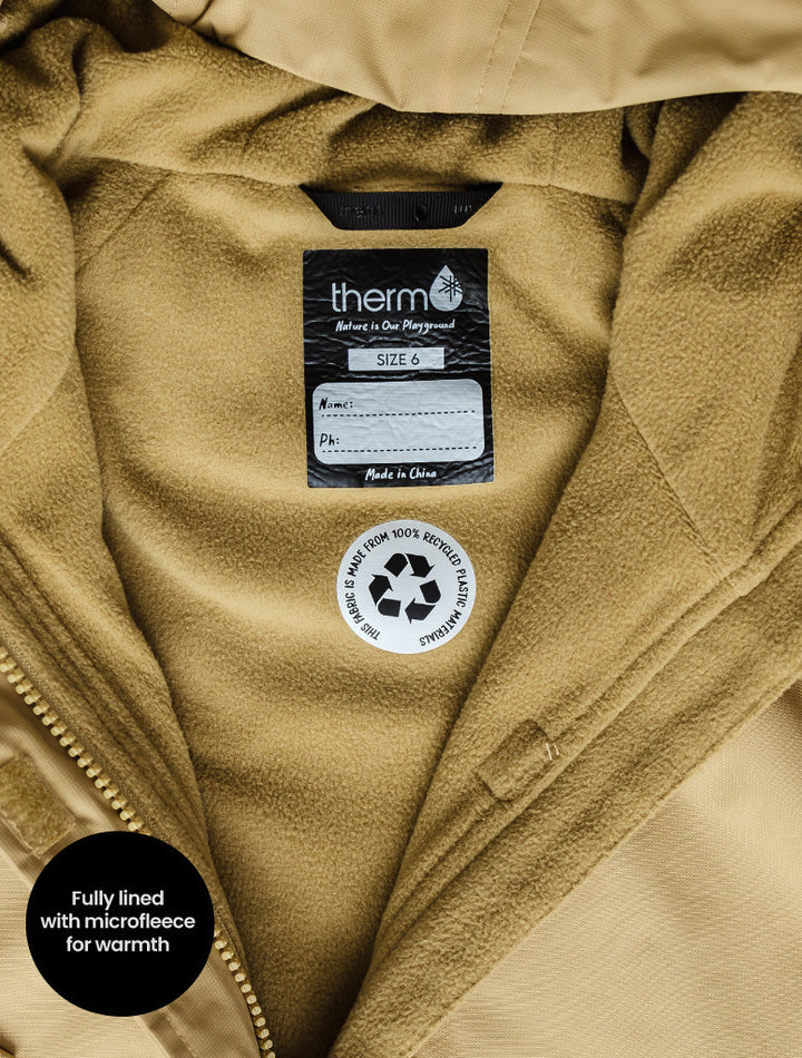 SplashMagic Storm Jacket - Sand | Dino Bones fleece