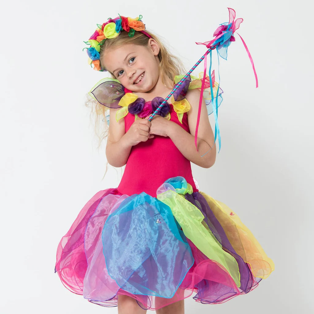 Wish Fairy Dress with wand Medium  Kidzstuffonline