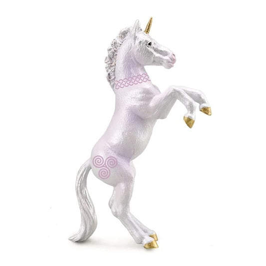 Unicorn Foal Rearing Pink figurine