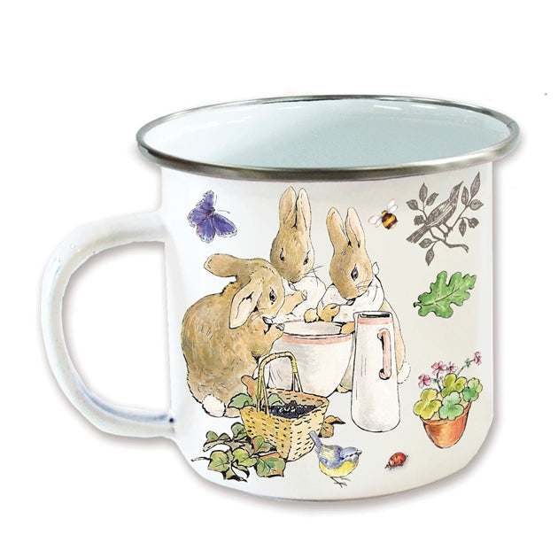 Peter Rabbit Enamel mug flopsy bunnies