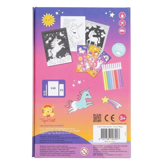 kidz-stuff-online - Tiger Tribe Colouring Set - Unicorn Magic