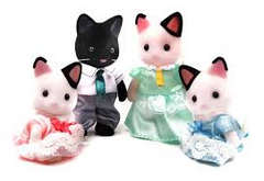 Sylvanian families Bebe Cat Silk Figure Multicolor