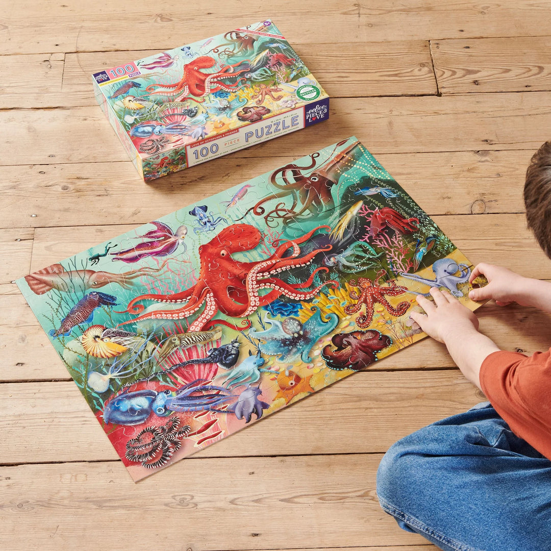 eeboo 100 piece Love of Octopus Puzzle 
