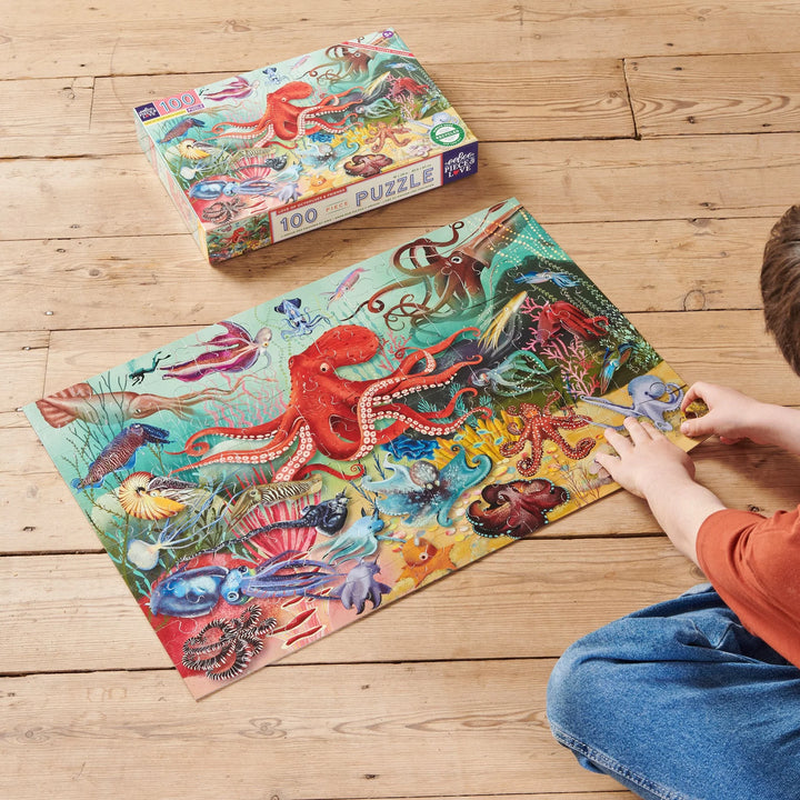 eeboo 100 piece Love of Octopus Puzzle 
