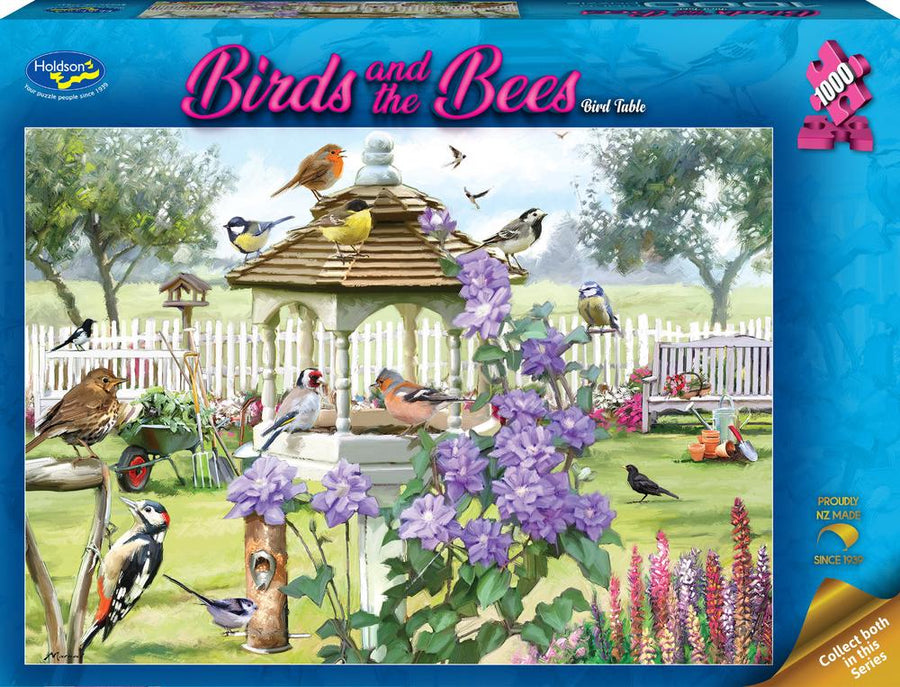 1000 Piece Puzzle Birds and the Bees - Bird Table