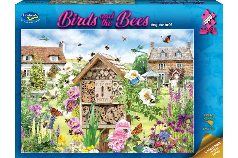 1000 Piece Puzzle Birds and the Bees - Busy Bee Hotel