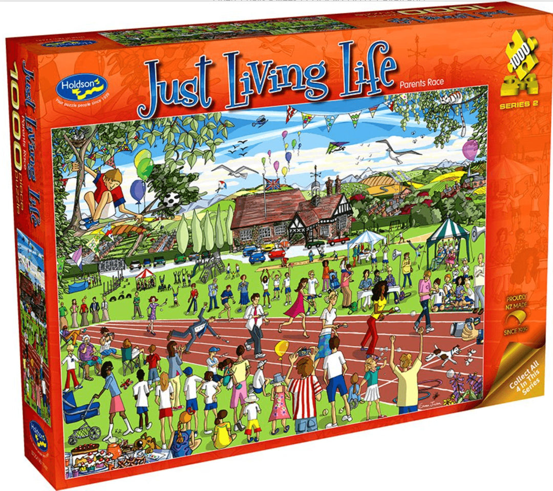 1000 Piece Puzzle Just living Life - Parents Race