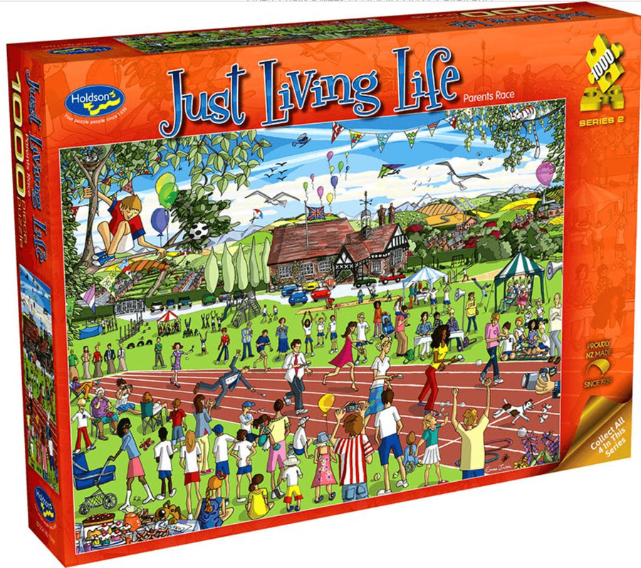 1000 Piece Puzzle Just living Life - Parents Race