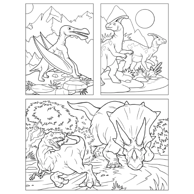 1000 Stickers & Colour - Dinosaur