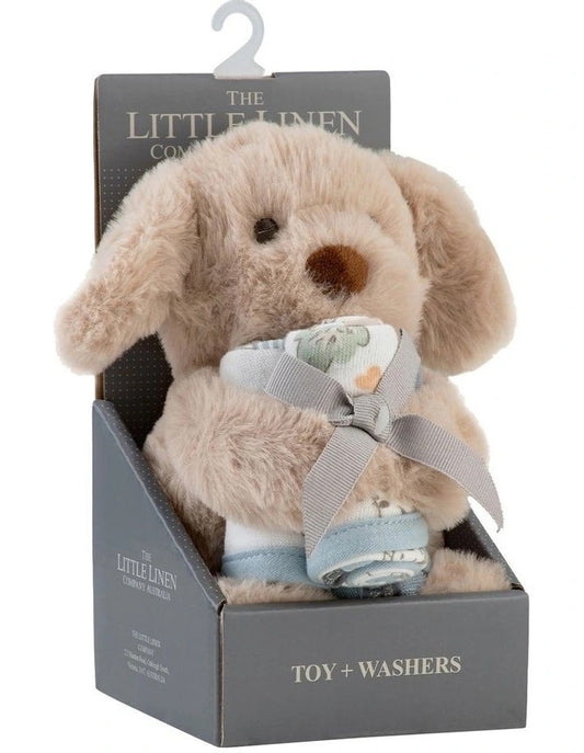 Little Linen Puppy Toy and Washer