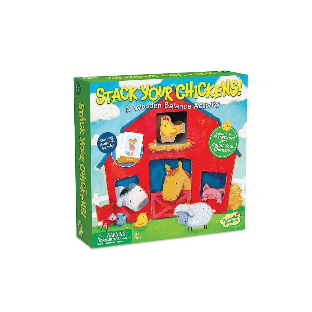 Stack Your Chickens! A Wooden Balance Game