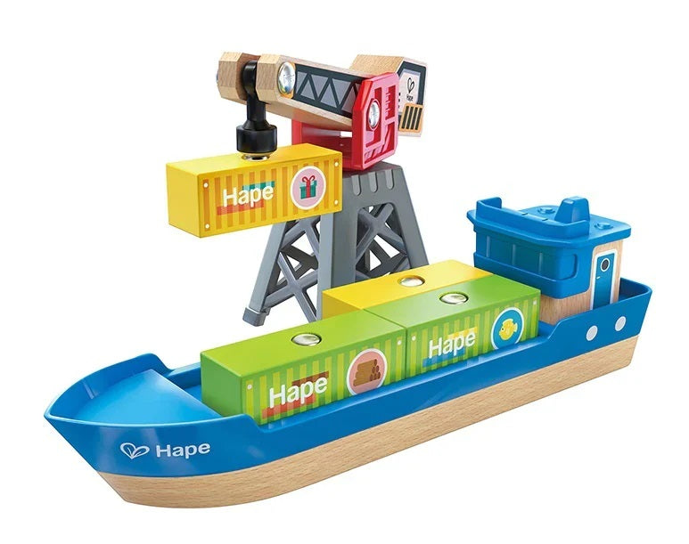 Cargo Ship and Crane Hape