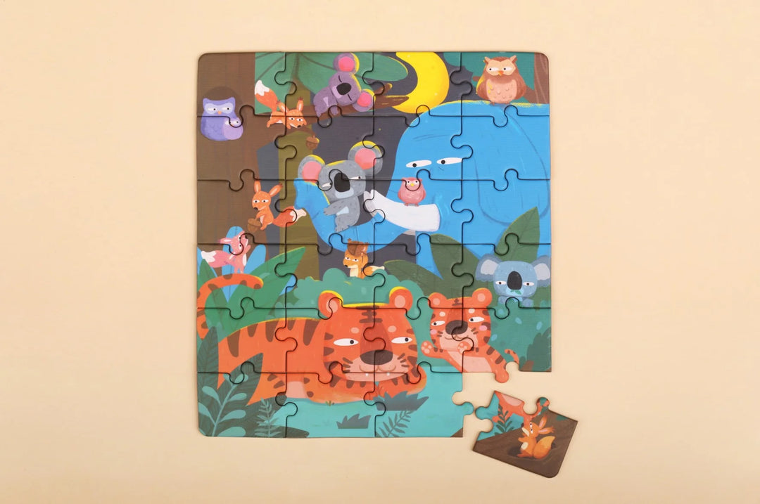 2 in 1 Day + Night Jungle Magnetic Puzzle