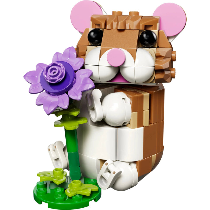 LEGO Cute Hamster with a Flower 31376