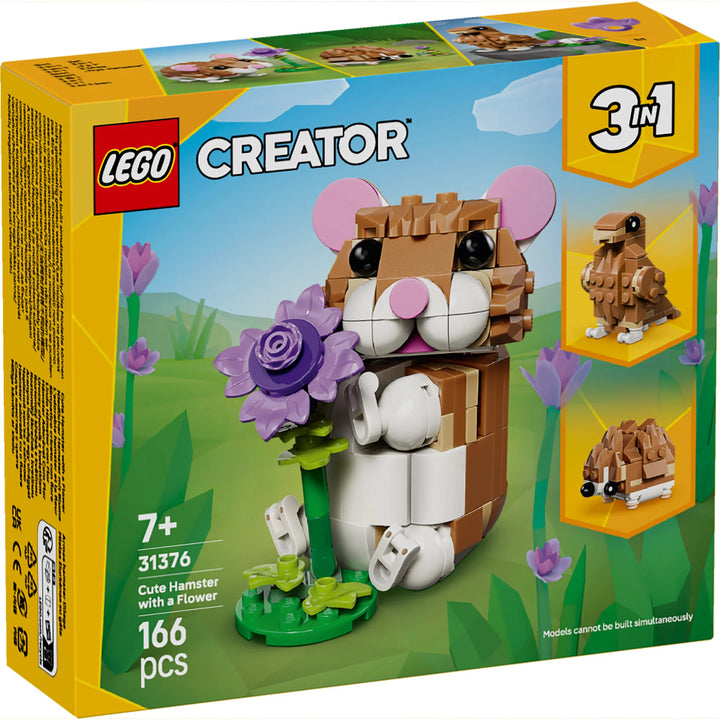 LEGO Cute Hamster with a Flower 31376
