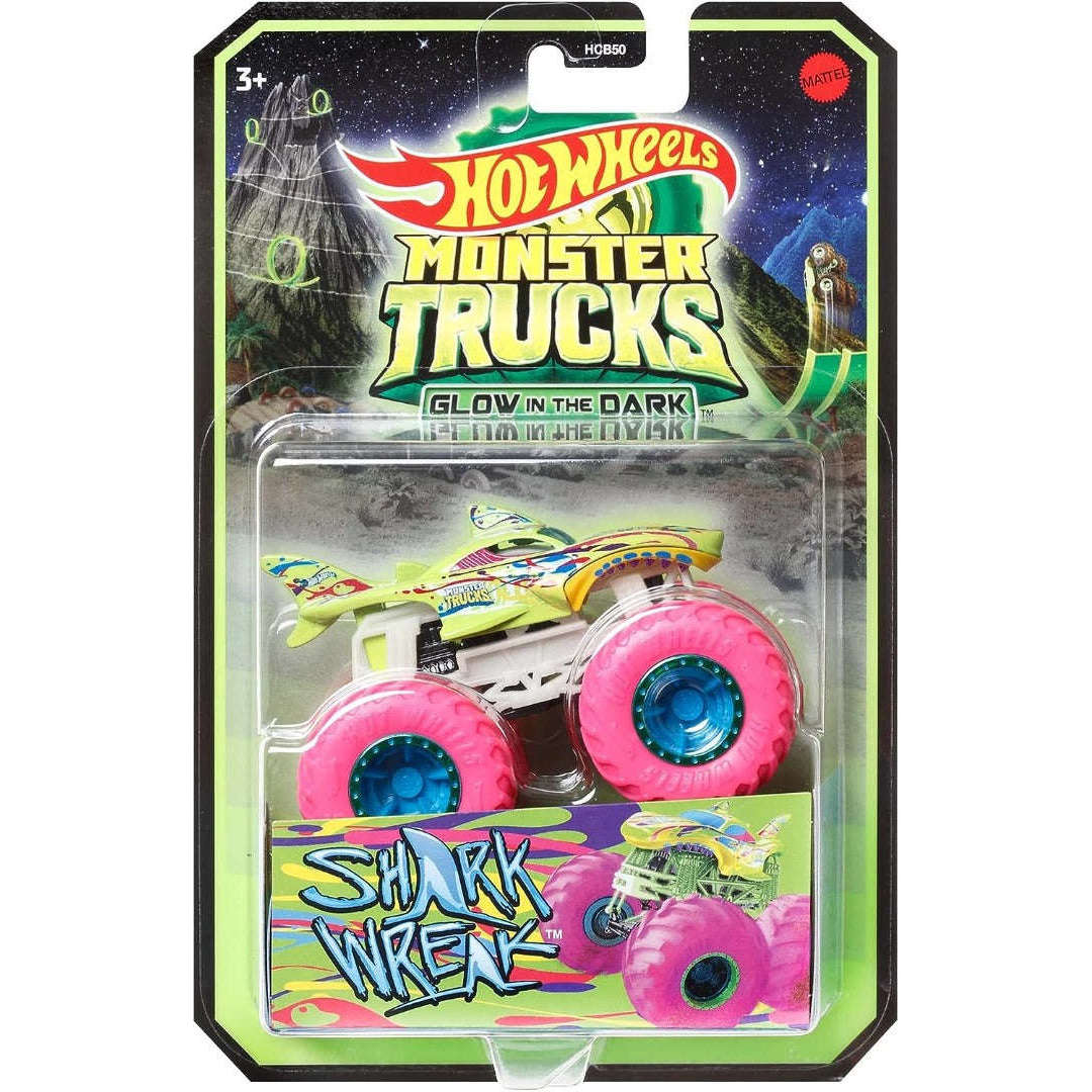 Hot Wheels Monster Trucks Glow In The Dark Shark Wreak