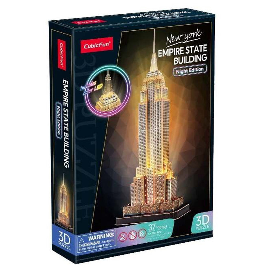 3D Puzzle Empire State Building night edition led