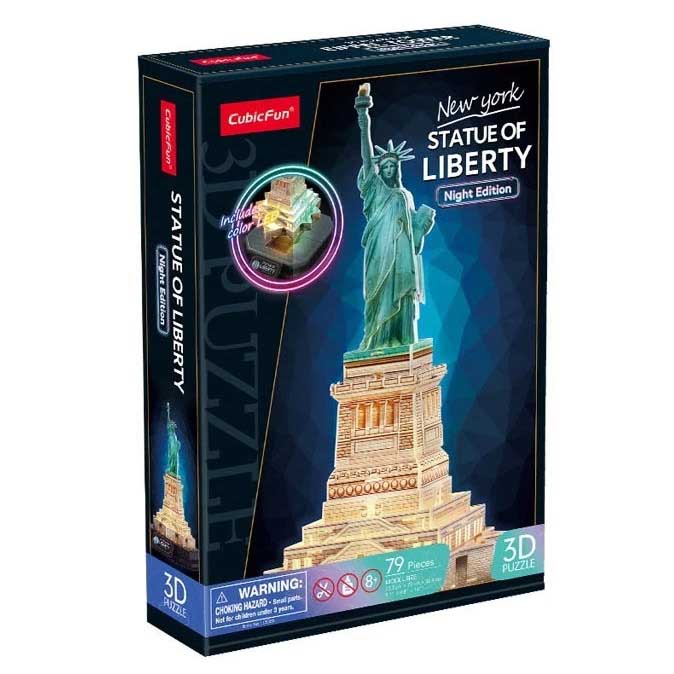 3D Puzzle Statute of Liberty - Night Edition