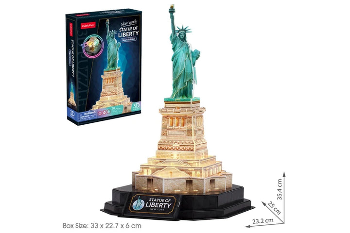 3D Puzzle Statute of Liberty - Night Edition
