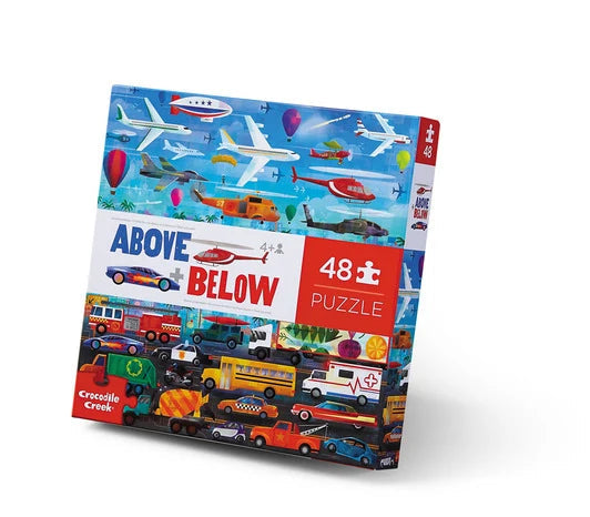 48 Piece Puzzle Above  Below Things that Go