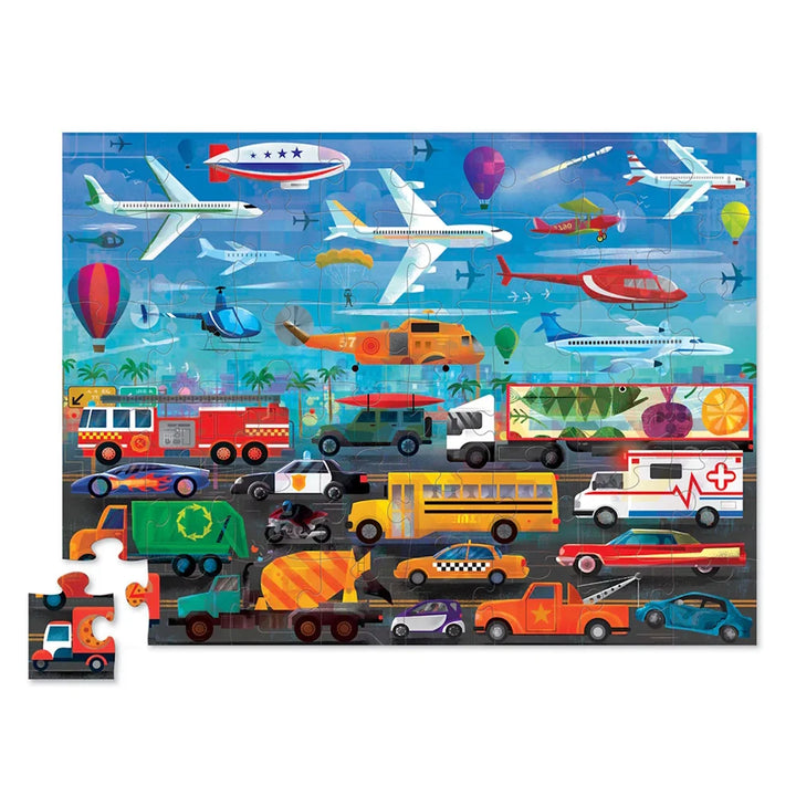 48 Piece Puzzle Above  Below Things that Go