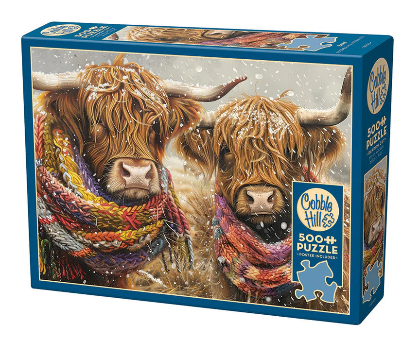 Brrrr! Highland Cows 500 Piece - large pieces