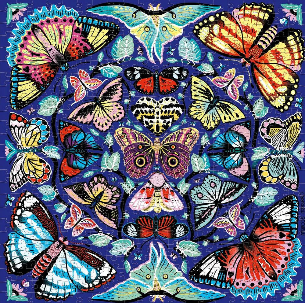 500 Piece Kaleido-Butterfly Puzzle